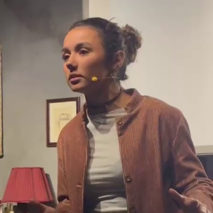 Eva Sanna durante la serata I luoghi che ci interrogano al Filmstudio - 2